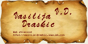 Vasilija Draškić vizit kartica